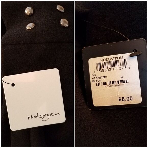 NEW - Halogen Stud Detail Blouse sz Medium - Picture 7 of 7
